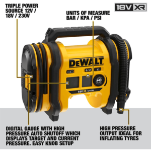 DEWALT DCC018N 18VOLT CORDLESS TRIPLE SOURCE INFLATOR - Image 1