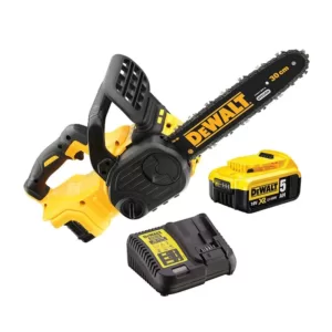 DEWALT DCM565P1 18VOLT BRUSHLESS 30CM BAR CHAINSAW KIT (5.0AH)