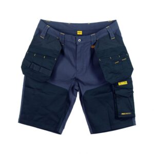 DEWALT STRETCH MATERIAL BLACK/GREY MULTI POCKET WORK SHORTS - Image 1