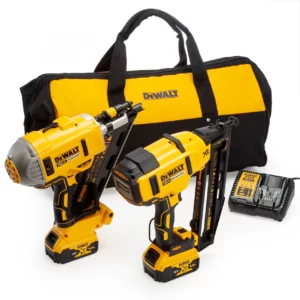 DEWALT DCK2046P2 18V NAILGUN TWIN KIT IN FABRIC BAG (5.0AH) - Image 1