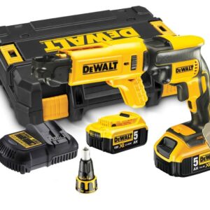 DEWALT DCF620P2K-GB 18VOLT BRUSHLESS DRYWALL SCREWGUN KIT (2 X 5.0AH LITHIUM BATTERIES) - Image 1