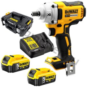 DEWALT DCF892P2 18VOLT BRUSHLESS COMPACT 1/2″ PIN IMPACT WRENCH FULL KIT - Image 1
