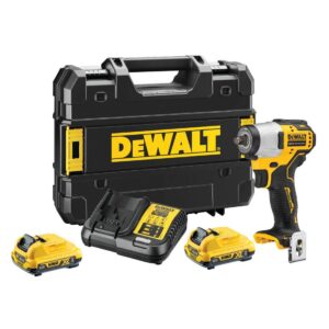 DEWALT DCF902D2 10.8V / 12V XR SUB COMPACT 3/8" IMPACT WRENCH INC 2X 2.0AH BATTERIES