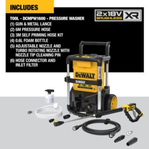 DEWALT DCMPW1600N TWIN 18V XR CORDLESS BRUSHLESS PRESSURE WASHER BODY ONLY - Image 1