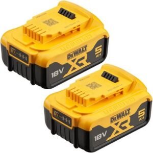 DEWALT DCB184TWIN 18VOLT 5.0AH LITHIUM BATTERY TWIN PACK
