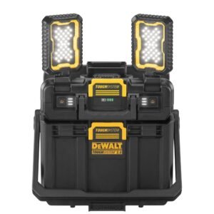 DEWALT DWST08061 TWIN HEAD LED LIGHT BOX AND TASK BOX SET