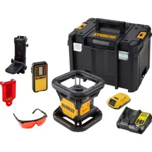 DEWALT DCE074D1R 18V XR CORDLESS ROTARY RED LASER LEVEL KIT INC 1 X 2.0AH BATTERY