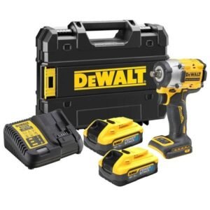 DEWALT DCF921H2T-GB 18VOLT POWERSTACK COMPACT 1/2" DRIVE IMPACT WRENCH FULL KIT