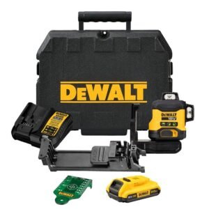 DEWALT DCLE34031D1-GB 18V XR 3X 360 COMPACT GREEN LASER KIT INC 1 X 2.0AH BATTERY