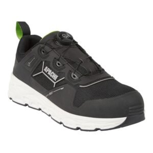 APACHE CHATHAM BLACK SAFETY TRAINERS WITH BOA LACE SYSTEM