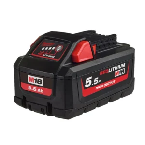 MILWAUKEE M18HB5.5 18VOLT 5.5AH HIGH OUTPUT RED LITHIUM BATTERY
