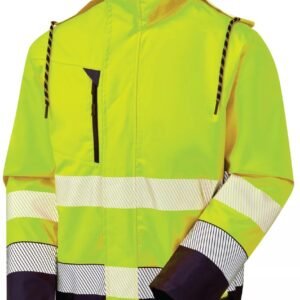 ESS ECO HI VIS YELLOW INSUATED WATERPROOF BOMBER JACKET